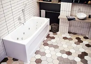 Ванна акриловая Aquatek Оберон 160х70 L с фронтальной панелью, с каркасом (вклеенный) OBR160-0000020, 4