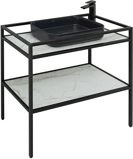 Консоль напольная Allen Brau Liberty 90 чёрный браш 1.33004.BB+