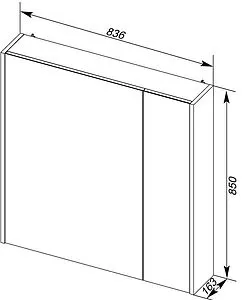 Шкаф-зеркало Aquanet Франка 85 183046, 2