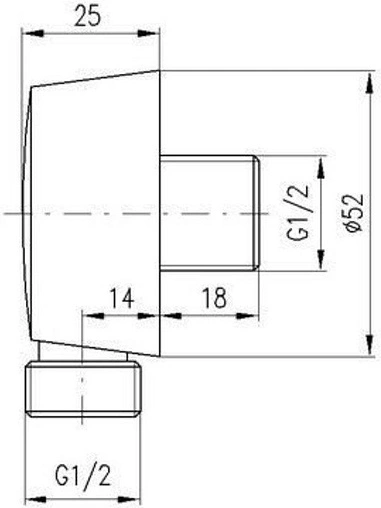 Шланговое подключение Rav Slezak хром MD0018