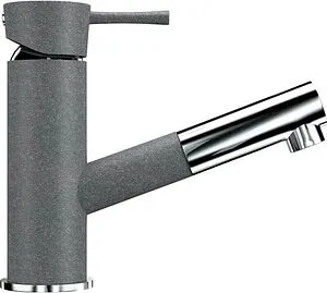 Смеситель для кухни с выдвижным изливом Ulgran графитовый U-009-342 Смеситель для кухни с выдвижным изливом Ulgran графитовый U-009-342, 4