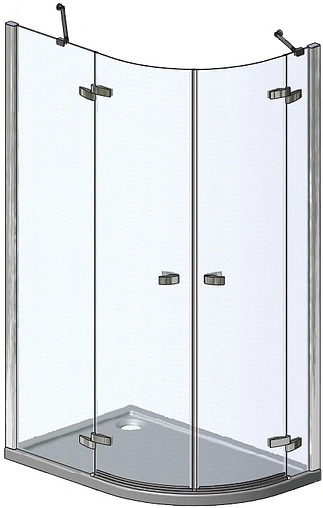 Душевое ограждение 1200x800мм прозрачное стекло Roltechnik Elegant Line GR2/1200 L 131-120080L-00-02