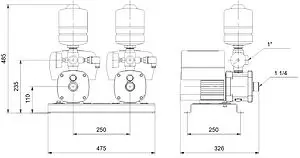 Станция автоматического водоснабжения Grundfos CMBE TWIN 5-31 99220846, 4