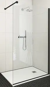 Душевое ограждение 1200мм прозрачное стекло Roltechnik Exclusive Line ECWALK/1200 black elox 585-1200000-05-02, 1