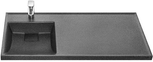Раковина Aquaton Лондри 105 L графит 1A72833KLH21L