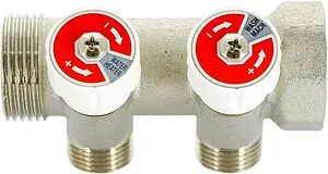 Коллектор регулирующий проходной 2 отвода 1&quot;в/н x ½&quot;к Uni-fitt 404N4220, 2