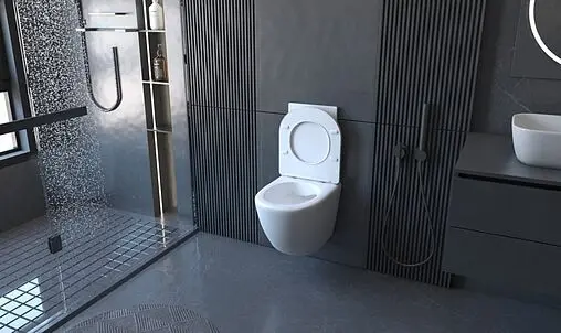 Комплект 5 в 1 Abber Bequem AC1100-AC0105-AC0121 с кнопкой хром глянцевый