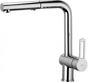 Смеситель для кухни с выдвижным изливом Paffoni Ringo хром RIN285CR Смеситель для кухни с выдвижным изливом Paffoni Ringo хром RIN285CR, 1