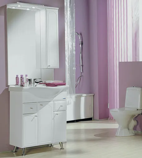 Шкаф-зеркало Aquaton Майами 75 R белый 1A047502MM01R