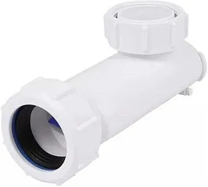 Горизонтальный самозакрывающийся сливной клапан Mc Alpine белый WHB1-32, 3