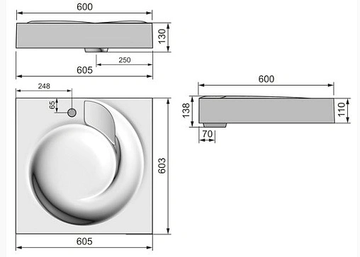 Раковина Madera Qopp 60 белый QOPP 60