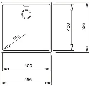 Мойка кухонная Teka Radea R10 40.40 M-TG карбон 115230048 Мойка кухонная Teka Radea R10 40.40 M-TG карбон 115230048, 2