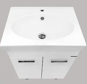 Тумба-умывальник напольная Comforty Чезана 60 белый 00003120091CF, 5