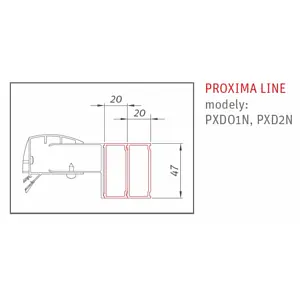 Профиль 20x2000мм хром Roltechnik Proxima Line P3741, 2