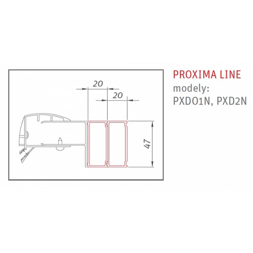 Профиль 20x2000мм хром Roltechnik Proxima Line P3741