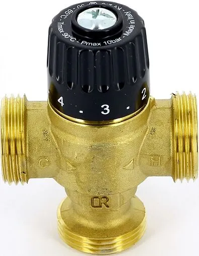 Трехходовой термостатический смесительный клапан 1&quot; +30...+65°С Kvs 2.3 Uni-Fitt 353G2440