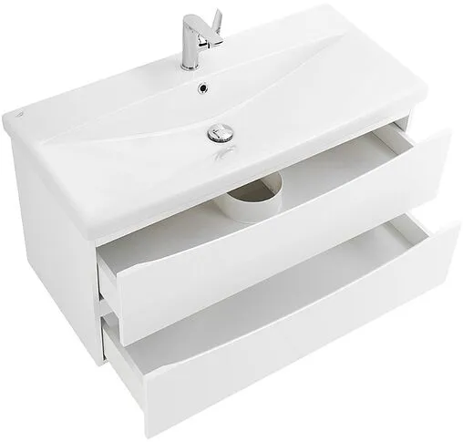 Тумба-умывальник подвесная BelBagno MARINO-CER 90 Bianco Lucido MARINO-CER-900-2C-SO-BL-P+BB-0323-90-LVB Тумба-умывальник подвесная BelBagno MARINO-CER 90 Bianco Lucido MARINO-CER-900-2C-SO-BL-P+BB-0323-90-LVB