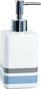 Дозатор для жидкого мыла Fixsen Dony белый/с рисунком/хром FX-232-1 Дозатор для жидкого мыла Fixsen Dony белый/с рисунком/хром FX-232-1, 1