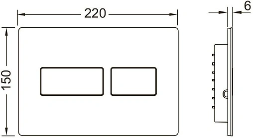 Клавиша смыва для унитаза TECEsolid 9240416 черный матовый
