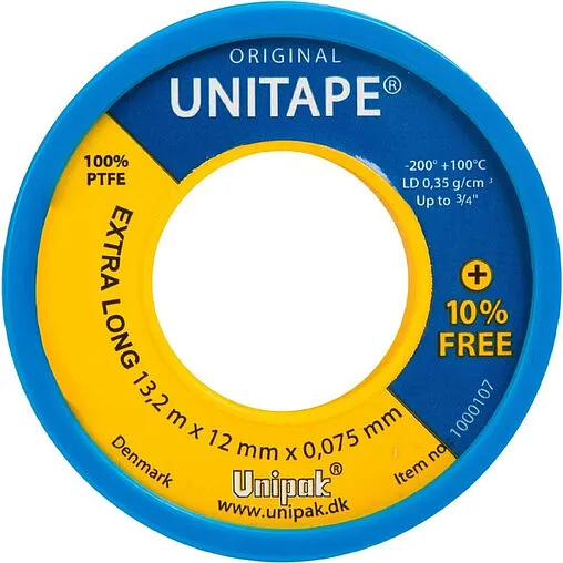 Лента ФУМ 12 x 0.075мм x 13,2м Unipak Unitape 1000107