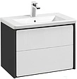 Тумба-умывальник подвесная Roca Ronda 70 белый/антрацит ZRU9302964+327471000