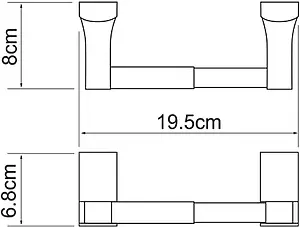 Держатель туалетной бумаги Wasserkraft Leine хром 5022 Держатель туалетной бумаги Wasserkraft Leine хром 5022, 3