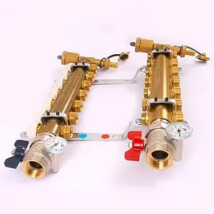 Группа коллекторная с расходомерами 7 отводов 1&quot;в/в x ¾&quot;ек Tiemme 3870004, 4