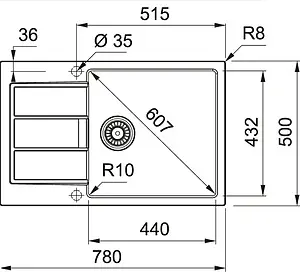 Мойка кухонная Franke Sirius S2D 611-78 XL серый 143.0618.385 Мойка кухонная Franke Sirius S2D 611-78 XL серый 143.0618.385, 2