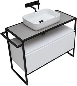 Тумба под умывальник напольная Allen Brau Priority 100 белый 1.31003.WM Тумба под умывальник напольная Allen Brau Priority 100 белый 1.31003.WM, 4