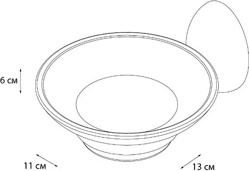 Мыльница Grampus Briz хром GR-3008 Мыльница Grampus Briz хром GR-3008