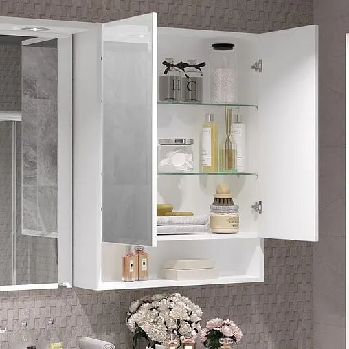 Шкаф-зеркало Opadiris Фреш 60 белый 00-00002128