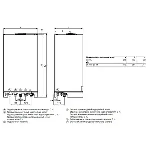 Настенный газовый котел одноконтурный турбированный 34кВт Viessmann Vitopend 100-W A1HB003 7571697 Настенный газовый котел одноконтурный турбированный 34кВт Viessmann Vitopend 100-W A1HB003 7571697, 2