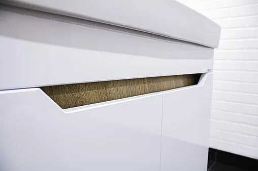 Тумба под умывальник подвесная Айсберг Мечта 60 белый/дуб сонома DM2316T