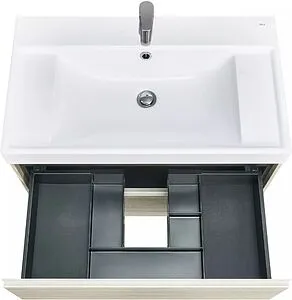 Тумба под умывальник подвесная Roca Ona 80 дуб светлый A857630512 Тумба под умывальник подвесная Roca Ona 80 дуб светлый A857630512, 4