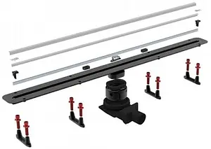 Лоток душевой Set 550мм h=72мм 0.8л/сек Pestan Confluo Slim Line+ 550 13100026, 3