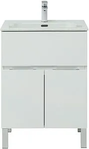 Тумба-умывальник напольная Aquanet Алвита New 60 белый матовый 00277546+00254363, 5