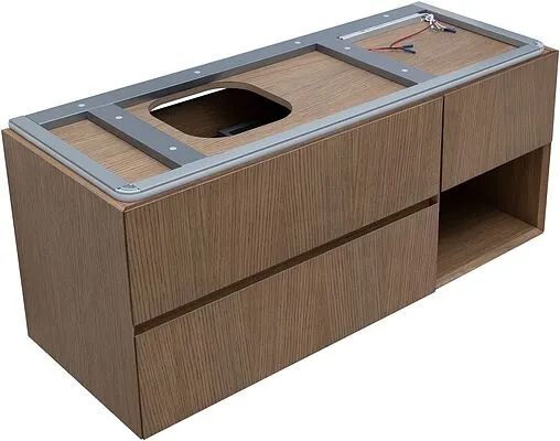 Тумба под умывальник подвесная Allen Brau Infinity 120 L дуб 1.21005.NO