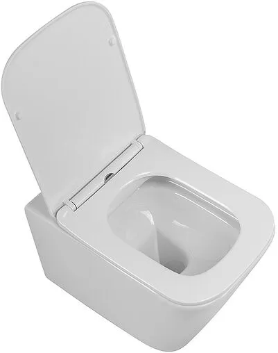 Унитаз подвесной безободковый BelBagno Due белый BB7107CHR/SC Унитаз подвесной безободковый BelBagno Due белый BB7107CHR/SC