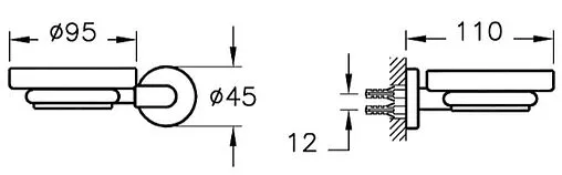 Мыльница VitrA Minimax S хром A44777