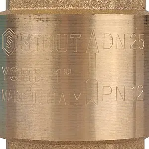 Клапан обратный пружинный 1&quot;в x 1&quot;в Stout York SVC-0012-000025, 4