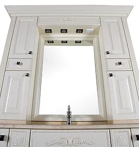 Шкаф-зеркало Aquanet Кастильо 160 слоновая кость 183180, 3