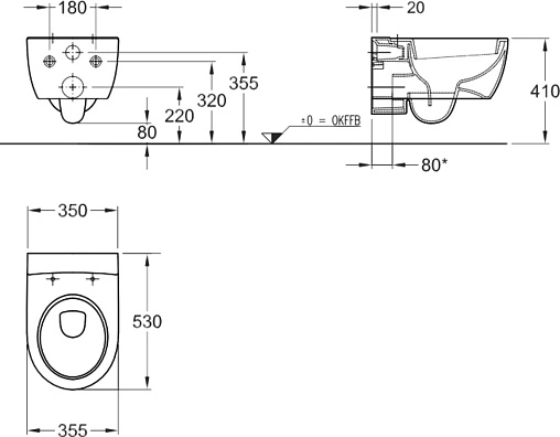 Унитаз подвесной Keramag iCon белый 204000000