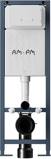 Инсталляция для подвесного унитаза Set 4 в 1 Am.Pm ErgoFit I012711.0151 с кнопкой хром глянцевый