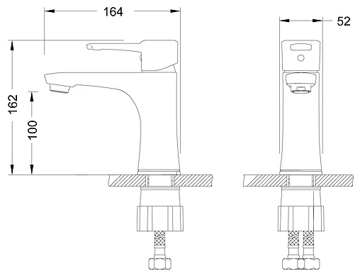 Смеситель для раковины Lemark Evitta хром LM0506C