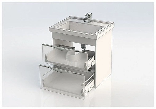 Тумба под умывальник Aquanet Эвора 60 белый 00184306