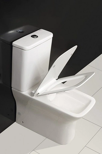 Унитаз-компакт безободковый BelBagno Romano белый BB248CPR-P+BB248T Унитаз-компакт безободковый BelBagno Romano белый BB248CPR-P+BB248T
