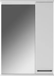 Шкаф-зеркало Айсберг Контраст 50 R белый DA2711HZ, 4