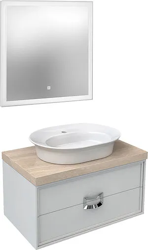 Тумба-умывальник подвесная Kerama Marazzi Canaletto 80 белый CN.80\M+