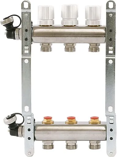 Группа коллекторная распределительная 3 отвода 1&quot;в/в x ¾&quot;ек Uni-fitt 451I4303