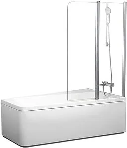 Шторка на ванну 1000мм прозрачное стекло Ravak 10° 10CVS2 100 R 7QRA0C03Z1 Шторка на ванну 1000мм прозрачное стекло Ravak 10° 10CVS2 100 R 7QRA0C03Z1, 1